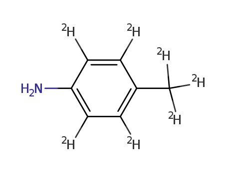 Molecular Structure of 68693-08-3 (4-Toluidine-d7)