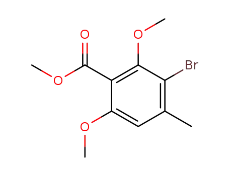 3-bromo-2,6-dimethoxy-4-methyl benzoic acid methyl ester