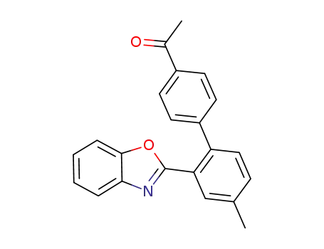 Molecular Structure of 1042719-90-3 (2-[2-(4-acetylphenyl)-5-methylphenyl]-1,3-benzoxazole)