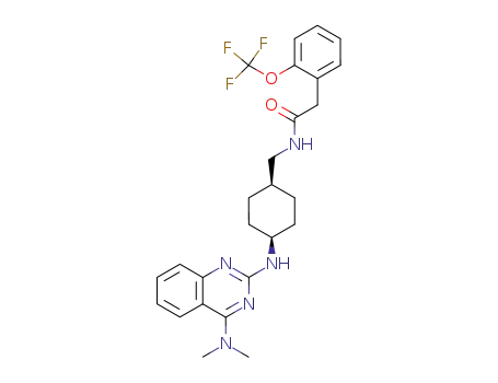 <i>N</i>-[4-(4-dimethylamino-quinazolin-2-ylamino)-cyclohexylmethyl]-2-(2-trifluoromethoxy-phenyl)-acetamide