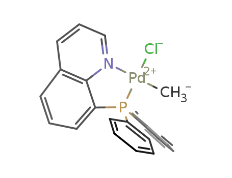 [Pd(8-diphenylphosphanylquinoline)(Me)Cl]