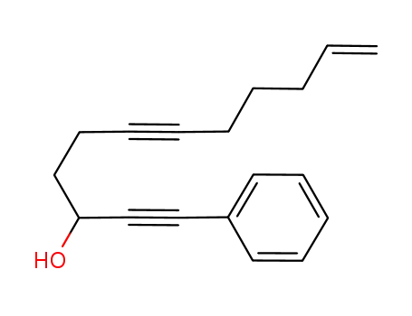 C<sub>6</sub>H<sub>5</sub>CCCH(OH)(CH<sub>2</sub>)2CC(CH<sub>2</sub>)3CHCH<sub>2</sub>