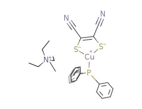 tetraethylammonium [(maleonitriledithiolato)(triphenylphosphane)cuprate(I)]