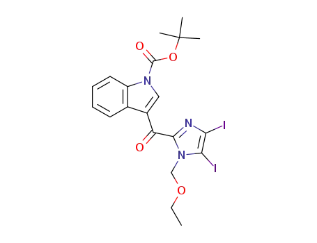1H-Indole-1-carboxylic acid,
3-[[1-(ethoxymethyl)-4,5-diiodo-1H-imidazol-2-yl]carbonyl]-,
1,1-dimethylethyl ester