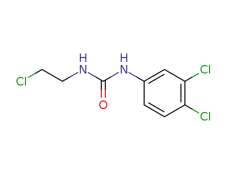 Molecular Structure of 15145-37-6 (N-(2-CHLOROETHYL)-N'-(3,4-DICHLOROPHENYL)UREA)