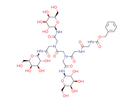 N-(N-benzyloxycarbonyldiglycyl)-N-[N-(β-D-galactopyranosyl)carbamoylmethyl]-N-{N,N-bis[N-(β-D-galactopyranosyl)carbamoylmethyl]carbamoylmethyl}amine
