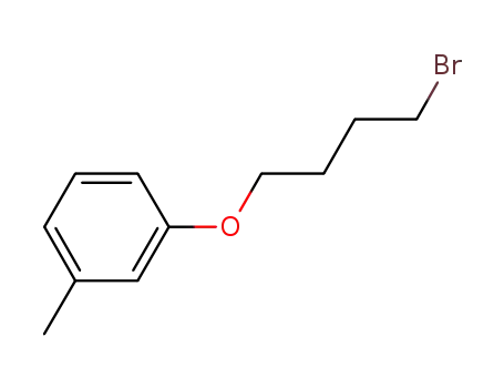 Molecular Structure of 81368-22-1 (1-(4-BROMOBUTOXY)-3-METHYLBENZENE)