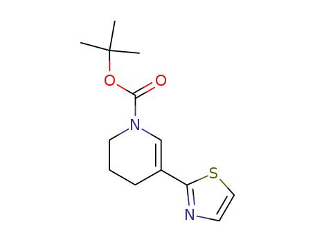 5-(thiazol-2-yl)-3,4-dihydro-2H-pyridine-1-carboxylic acid tert-butyl ester