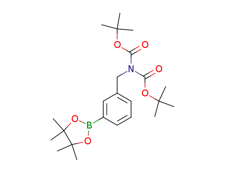 Molecular Structure of 375853-63-7 (B-{3-[N,N-bis-(tert-butoxycarbonyl)aminomethyl]-phenyl}-pinacolato-boron)