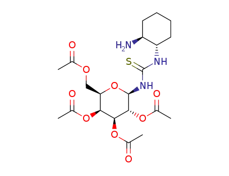 N-[(1S,2S)-2-aminocyclohexyl]-N'-(2,3,4,6-tetra-O-acetyl-β-D-galactosyl)-thiourea