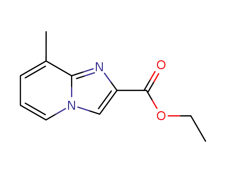 Molecular Structure of 67625-40-5 (8-METHYL-IMIDAZO[1,2-A]PYRIDINE-2-CARBOXYLIC ACID ETHYL ESTER)