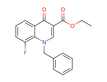 ethyl N-benzyl-8-fluoro-4-oxo-1,4-dihydroquinoline-3-carboxylate