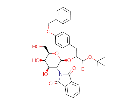 t-butyl (Z)-2-(2'-deoxy-2'-phthalimido-β-D-galactopyranosyloxy)-3-p-benzyloxyphenylpropanoate