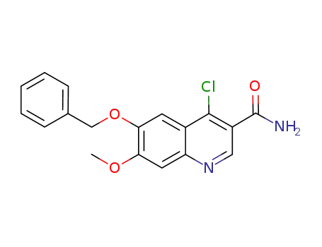 6-(Benzyloxy)-4-chloro-7-methoxyquinoline-3-carboxamide