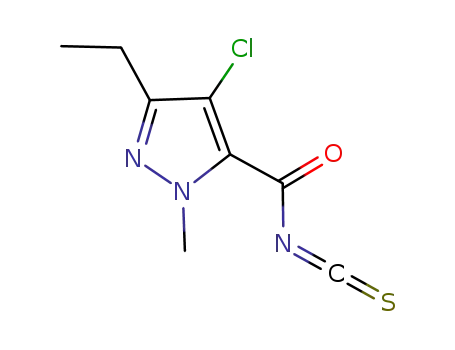 1-methyl-3-ethyl-4-chloro-1H-pyrazol-5-ylformyl isothiocyanate