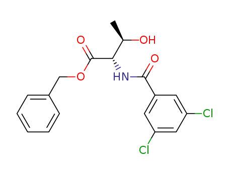 Molecular Structure of 848188-30-7 (L-Threonine, N-(3,5-dichlorobenzoyl)-, phenylmethyl ester)