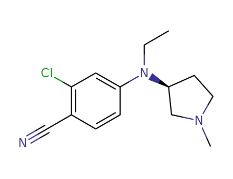 2-chloro-4-{ethyl[(3S)-1-methyl-3-pyrrolidinyl]amino}benzonitrile