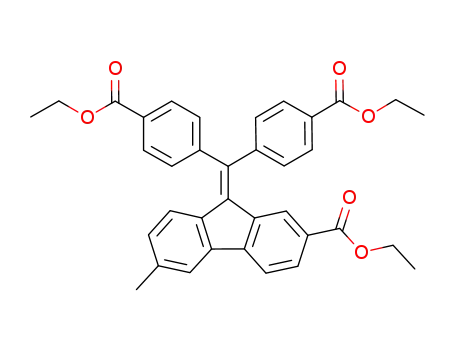 diethyl 4,4'-((2-(ethoxycarbonyl)-6-methyl-9H-fluoren-9-ylidene)methylene)dibenzoate