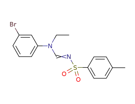 Molecular Structure of 1169841-38-6 (N-(3-bromophenyl)-N-ethyl-N'-tosylformimidamide)