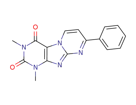 Molecular Structure of 1127424-46-7 (1,3-dimethyl-8-phenylpyrimido[2,1-f]purine-2,4(1H,3H)-dione)