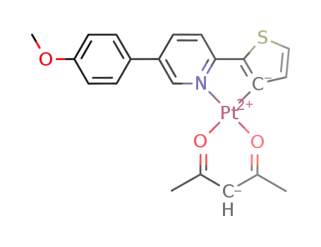 [Pt(5-(4-methoxyphenyl)-2-(2-thienyl)pyridine<sup>(1-)</sup>)(acetylacetonato)]