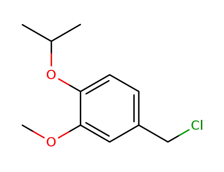 Molecular Structure of 1036588-32-5 (4-Isopropoxy-3-methoxybenzyl chloride)