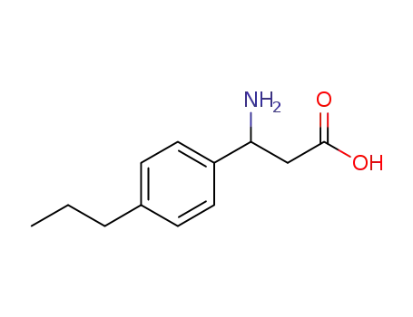Molecular Structure of 339348-11-7 (3-AMINO-3-(4-PROPYLPHENYL)-PROPIONIC ACID)