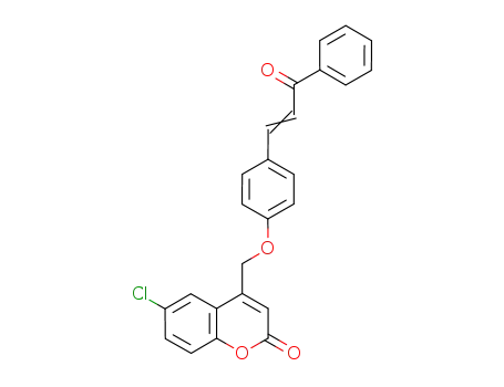 6-chloro-4-[4-(3-oxo-3-phenylpropenyl)phenoxymethyl]chromen-2-one