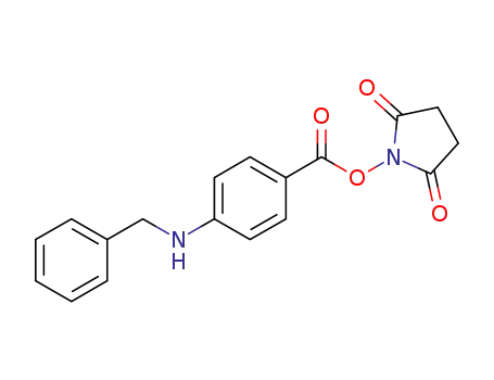 Molecular Structure of 1191406-77-5 (4-(N-benzylamino)benzoic acid N-hydroxysuccinimide ester)