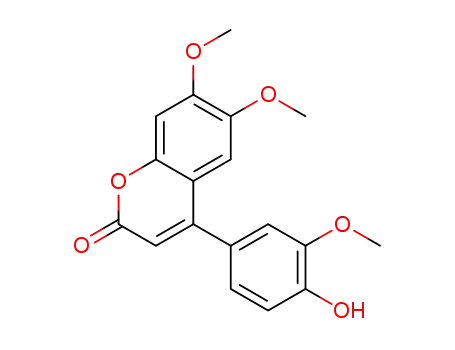 4-(4'-hydroxy-3'-methoxyphenyl)-6,7-dimethoxycoumarin