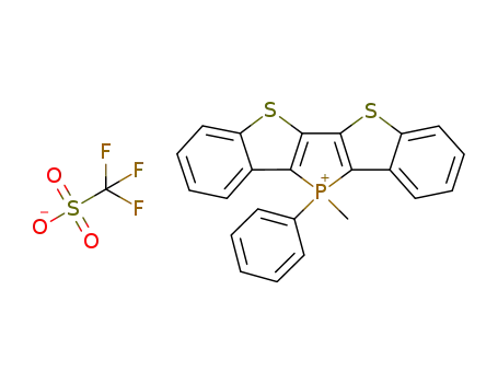 CF<sub>3</sub>O<sub>3</sub>S<sup>(1-)</sup>*C<sub>23</sub>H<sub>16</sub>PS<sub>2</sub><sup>(1+)</sup>