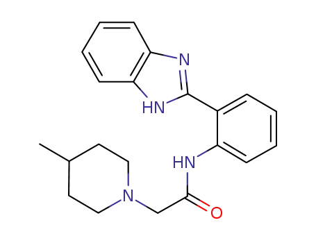 N-[2-(1H-benzoimidazol-2-yl)phenyl]-2-(4-methylpiperidin-1-yl)acetamide