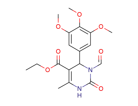 ethyl 3-formyl-6-methyl-2-oxo-4-(3,4,5-trimethoxyphenyl)-1,2,3,4-tetrahydropyrimidine-5-carboxylate