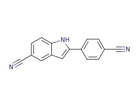 2-(4-cyanophenyl)-1H-indole-5-carbonitrile