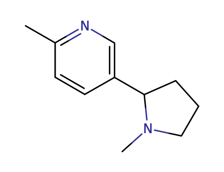 Pyridine, 2-methyl-5-(1-methyl-2-pyrrolidinyl)-