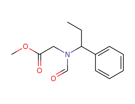 Glycine, N-formyl-N-(1-phenylpropyl)-, methyl ester