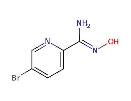 Molecular Structure of 380380-62-1 (2-(2-amino-1-oxime)-5-bromopyridine)