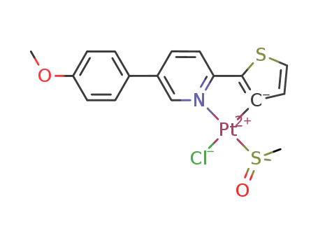 [Pt(5-(4-methoxyphenyl)-2-(2-thienyl)pyridine<sup>(1-)</sup>)Cl(dimethylsulfoxide)]