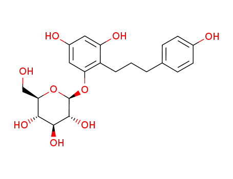 Molecular Structure of 1133352-85-8 (3-(4-hydroxyphenyl)-2',4',6'-trihydroxypropyl 2'-O-β-D-glucopyranoside)