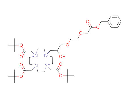 10-[2-hydroxy-3-[2-[2-oxo-2-(phenylmethoxy)ethoxy]ethoxy]propyl]-1,4,7,10-tetraazacyclododecane-1,4,7-triacetic acid 1,4,7-tris(1,1-dimethylethyl) ester