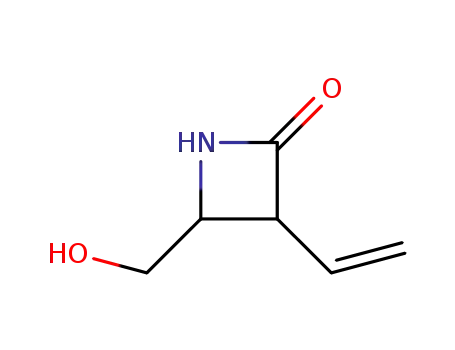 Molecular Structure of 841299-10-3 (2-Azetidinone, 3-ethenyl-4-(hydroxymethyl)-)