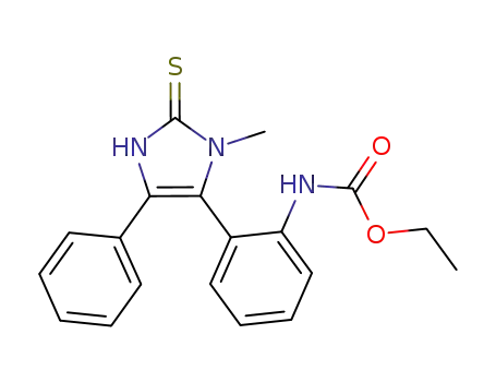 ethyl 2-(2,3-dihydro-3-methyl-5-phenyl-2-thioxo-1H-imidazol-4-yl)phenylcarbamate