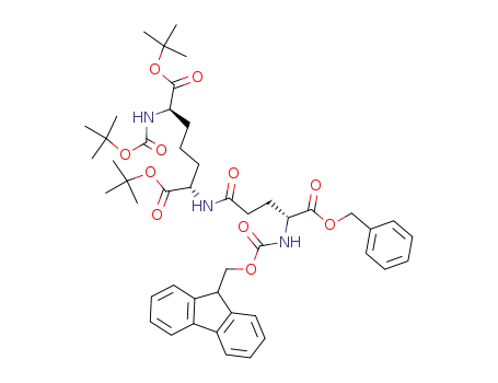 2,17-Dioxa-4,9,15-triazanonadecane-5,10,14-tricarboxylic acid,
1-(9H-fluoren-9-yl)-18,18-dimethyl-3,8,16-trioxo-,
10,14-bis(1,1-dimethylethyl) 5-(phenylmethyl) ester, (5S,10S,14R)-