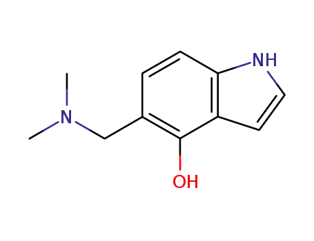 Molecular Structure of 19499-82-2 (1H-Indol-4-ol, 5-[(dimethylamino)methyl]-)