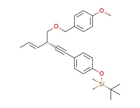 (S,E)-1-[4-(tert-butyldimethylsilyloxy)phenyl]-3-[(4-methoxybenzyloxy)methyl]hex-4-en-1-yne