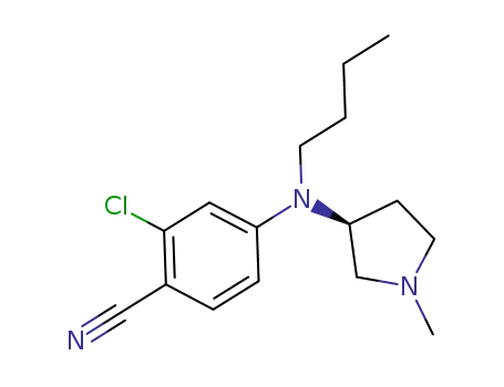 4-{butyl[(3S)-1-methyl-3-pyrrolidinyl]amino}-2-chlorobenzonitrile