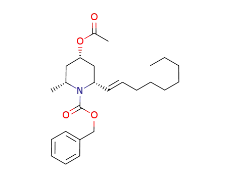 (-)-benzyl (2R,4S,6R)-4-(acetyloxy)-2-methyl-6-[(E)-non-1'-en-1'-yl]piperidine-1-carboxylate