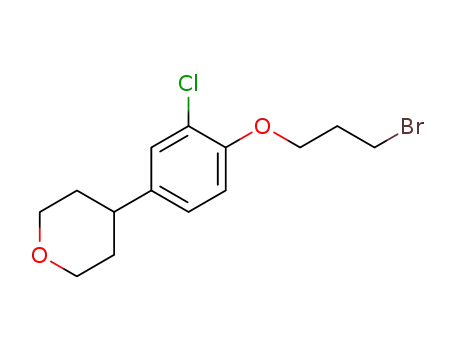 3-bromopropyl 2-chloro-4-(4-tetrahydropyranyl)phenyl ether