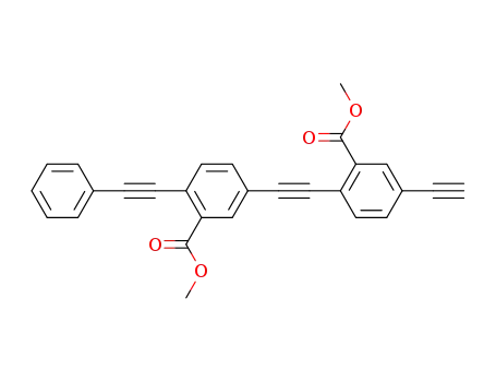 Benzoic acid,
5-ethynyl-2-[[3-(methoxycarbonyl)-4-(phenylethynyl)phenyl]ethynyl]-,
methyl ester