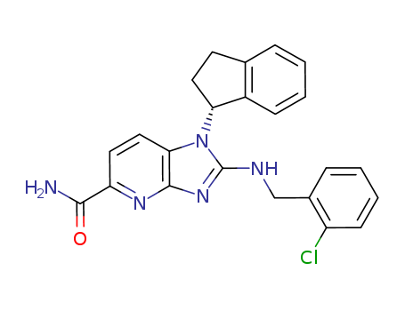(R)-2-(2-chlorobenzylaMino)-1-(2,3-dihydro-1H-inden-1-yl)-1H-iMidazo[4,5-b]pyridine-5-carboxaMide